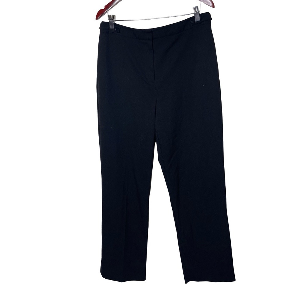 Veronika Maine black straight leg high waist pants sz 14